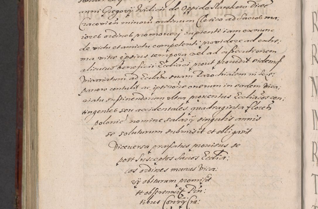 Zdjęcie nr 1426 dla obiektu archiwalnego: Acta actorum causarum sententiarum tam diffinitiuarum quam interloquutorisrum decretorum obligationum quietationum procuratorum constitutionum etc. etc. coram Reverendo Domino Paulo Dembski Dei et Apostolice Sedis Gratia Episcopalo Dicensis Suffraganeo Canonico Vicario in Spiritualibus et Officiali Generali Cracoviensis ad Annum Domini Millesimum Sexcentesimum Undecimum cuius indictio octava pontificatus Sanctissimi Domini Nostri Domini Pauli Divina Providentia Papae Vti foeliciter continuantur