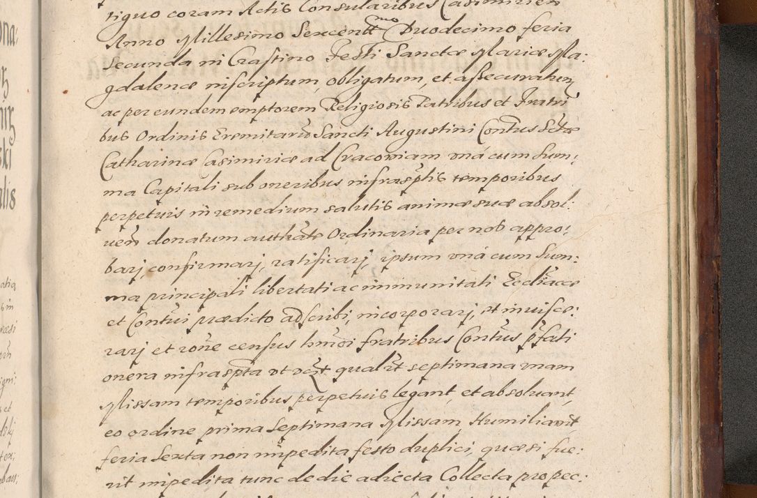 Zdjęcie nr 1407 dla obiektu archiwalnego: Acta actorum causarum sententiarum tam diffinitiuarum quam interloquutorisrum decretorum obligationum quietationum procuratorum constitutionum etc. etc. coram Reverendo Domino Paulo Dembski Dei et Apostolice Sedis Gratia Episcopalo Dicensis Suffraganeo Canonico Vicario in Spiritualibus et Officiali Generali Cracoviensis ad Annum Domini Millesimum Sexcentesimum Undecimum cuius indictio octava pontificatus Sanctissimi Domini Nostri Domini Pauli Divina Providentia Papae Vti foeliciter continuantur