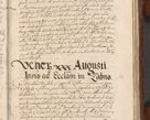 Zdjęcie nr 1399 dla obiektu archiwalnego: Acta actorum causarum sententiarum tam diffinitiuarum quam interloquutorisrum decretorum obligationum quietationum procuratorum constitutionum etc. etc. coram Reverendo Domino Paulo Dembski Dei et Apostolice Sedis Gratia Episcopalo Dicensis Suffraganeo Canonico Vicario in Spiritualibus et Officiali Generali Cracoviensis ad Annum Domini Millesimum Sexcentesimum Undecimum cuius indictio octava pontificatus Sanctissimi Domini Nostri Domini Pauli Divina Providentia Papae Vti foeliciter continuantur