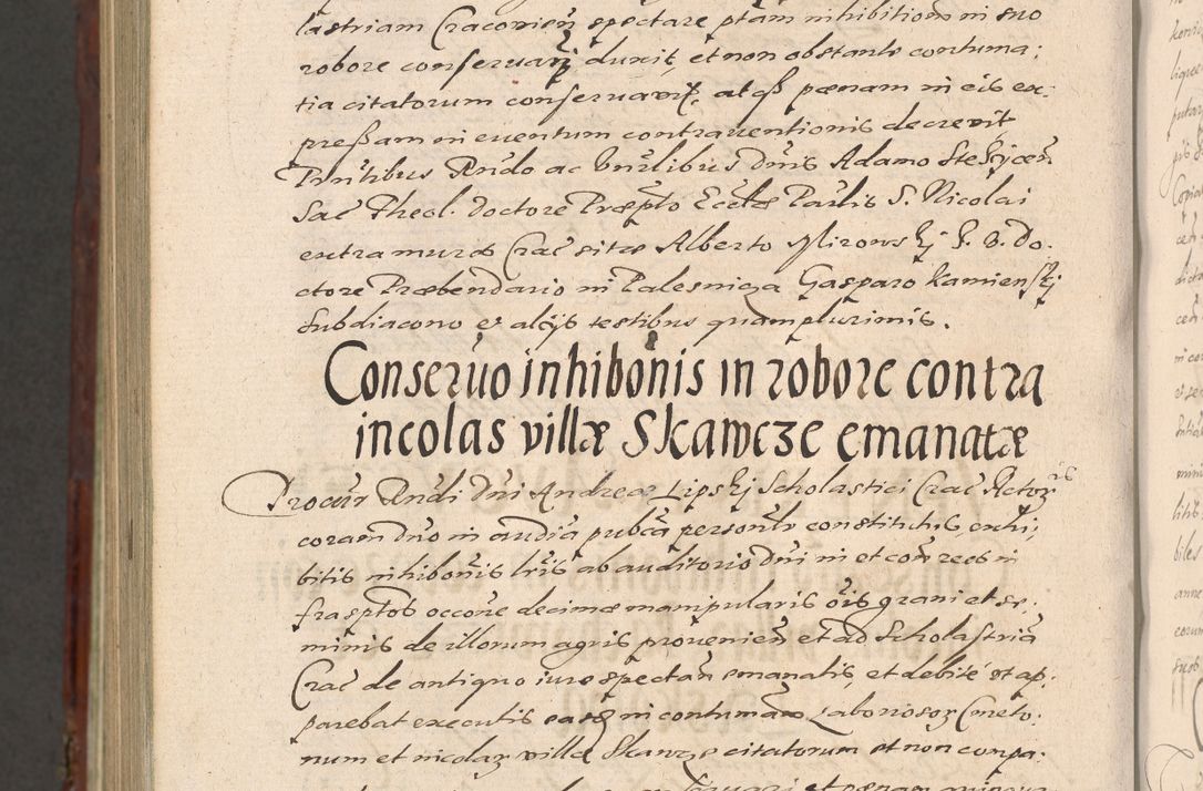 Zdjęcie nr 1382 dla obiektu archiwalnego: Acta actorum causarum sententiarum tam diffinitiuarum quam interloquutorisrum decretorum obligationum quietationum procuratorum constitutionum etc. etc. coram Reverendo Domino Paulo Dembski Dei et Apostolice Sedis Gratia Episcopalo Dicensis Suffraganeo Canonico Vicario in Spiritualibus et Officiali Generali Cracoviensis ad Annum Domini Millesimum Sexcentesimum Undecimum cuius indictio octava pontificatus Sanctissimi Domini Nostri Domini Pauli Divina Providentia Papae Vti foeliciter continuantur