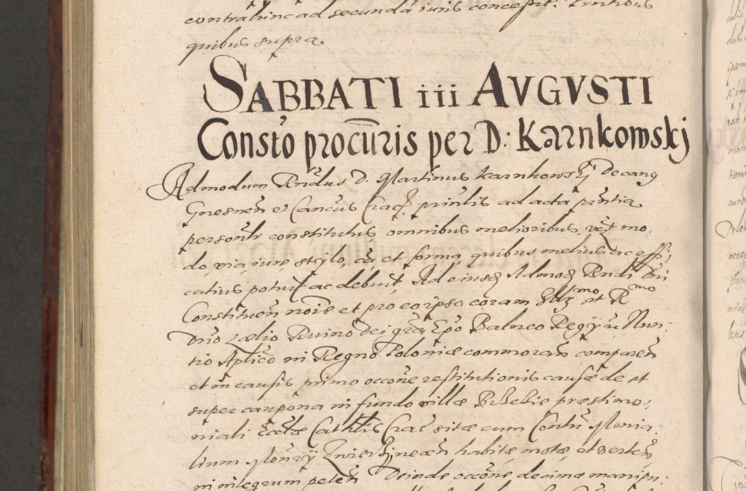 Zdjęcie nr 1378 dla obiektu archiwalnego: Acta actorum causarum sententiarum tam diffinitiuarum quam interloquutorisrum decretorum obligationum quietationum procuratorum constitutionum etc. etc. coram Reverendo Domino Paulo Dembski Dei et Apostolice Sedis Gratia Episcopalo Dicensis Suffraganeo Canonico Vicario in Spiritualibus et Officiali Generali Cracoviensis ad Annum Domini Millesimum Sexcentesimum Undecimum cuius indictio octava pontificatus Sanctissimi Domini Nostri Domini Pauli Divina Providentia Papae Vti foeliciter continuantur