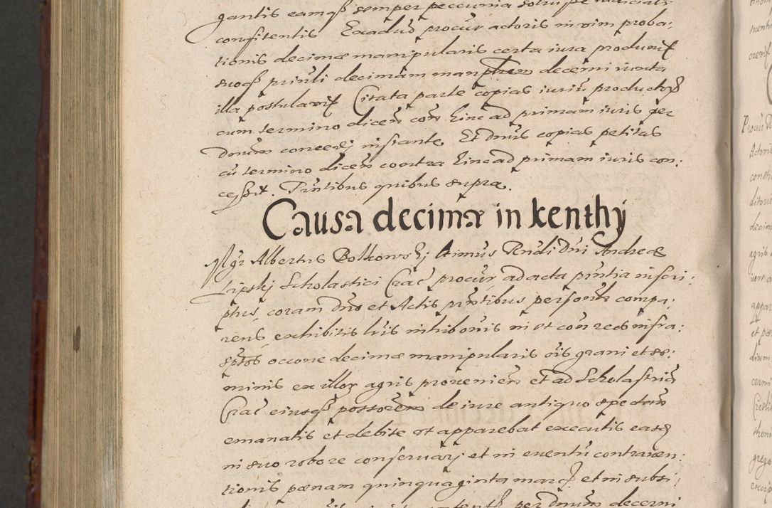Zdjęcie nr 1372 dla obiektu archiwalnego: Acta actorum causarum sententiarum tam diffinitiuarum quam interloquutorisrum decretorum obligationum quietationum procuratorum constitutionum etc. etc. coram Reverendo Domino Paulo Dembski Dei et Apostolice Sedis Gratia Episcopalo Dicensis Suffraganeo Canonico Vicario in Spiritualibus et Officiali Generali Cracoviensis ad Annum Domini Millesimum Sexcentesimum Undecimum cuius indictio octava pontificatus Sanctissimi Domini Nostri Domini Pauli Divina Providentia Papae Vti foeliciter continuantur