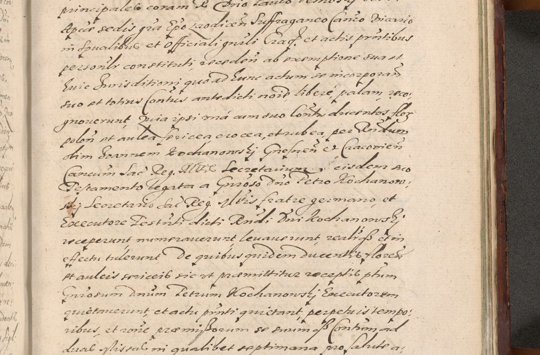 Zdjęcie nr 1365 dla obiektu archiwalnego: Acta actorum causarum sententiarum tam diffinitiuarum quam interloquutorisrum decretorum obligationum quietationum procuratorum constitutionum etc. etc. coram Reverendo Domino Paulo Dembski Dei et Apostolice Sedis Gratia Episcopalo Dicensis Suffraganeo Canonico Vicario in Spiritualibus et Officiali Generali Cracoviensis ad Annum Domini Millesimum Sexcentesimum Undecimum cuius indictio octava pontificatus Sanctissimi Domini Nostri Domini Pauli Divina Providentia Papae Vti foeliciter continuantur
