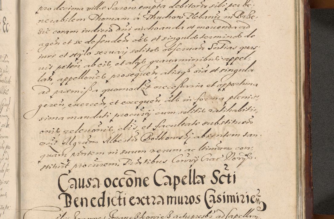 Zdjęcie nr 1361 dla obiektu archiwalnego: Acta actorum causarum sententiarum tam diffinitiuarum quam interloquutorisrum decretorum obligationum quietationum procuratorum constitutionum etc. etc. coram Reverendo Domino Paulo Dembski Dei et Apostolice Sedis Gratia Episcopalo Dicensis Suffraganeo Canonico Vicario in Spiritualibus et Officiali Generali Cracoviensis ad Annum Domini Millesimum Sexcentesimum Undecimum cuius indictio octava pontificatus Sanctissimi Domini Nostri Domini Pauli Divina Providentia Papae Vti foeliciter continuantur