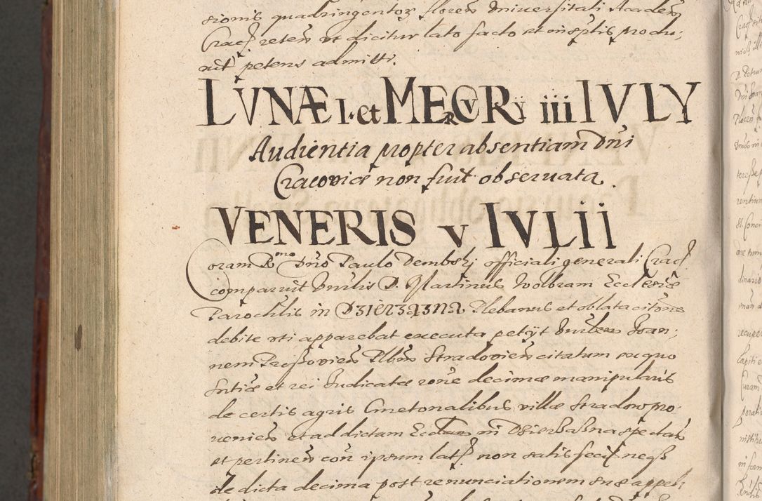 Zdjęcie nr 1346 dla obiektu archiwalnego: Acta actorum causarum sententiarum tam diffinitiuarum quam interloquutorisrum decretorum obligationum quietationum procuratorum constitutionum etc. etc. coram Reverendo Domino Paulo Dembski Dei et Apostolice Sedis Gratia Episcopalo Dicensis Suffraganeo Canonico Vicario in Spiritualibus et Officiali Generali Cracoviensis ad Annum Domini Millesimum Sexcentesimum Undecimum cuius indictio octava pontificatus Sanctissimi Domini Nostri Domini Pauli Divina Providentia Papae Vti foeliciter continuantur