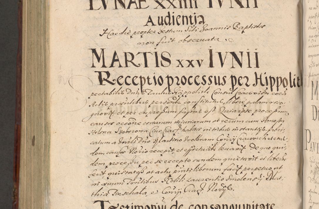 Zdjęcie nr 1342 dla obiektu archiwalnego: Acta actorum causarum sententiarum tam diffinitiuarum quam interloquutorisrum decretorum obligationum quietationum procuratorum constitutionum etc. etc. coram Reverendo Domino Paulo Dembski Dei et Apostolice Sedis Gratia Episcopalo Dicensis Suffraganeo Canonico Vicario in Spiritualibus et Officiali Generali Cracoviensis ad Annum Domini Millesimum Sexcentesimum Undecimum cuius indictio octava pontificatus Sanctissimi Domini Nostri Domini Pauli Divina Providentia Papae Vti foeliciter continuantur