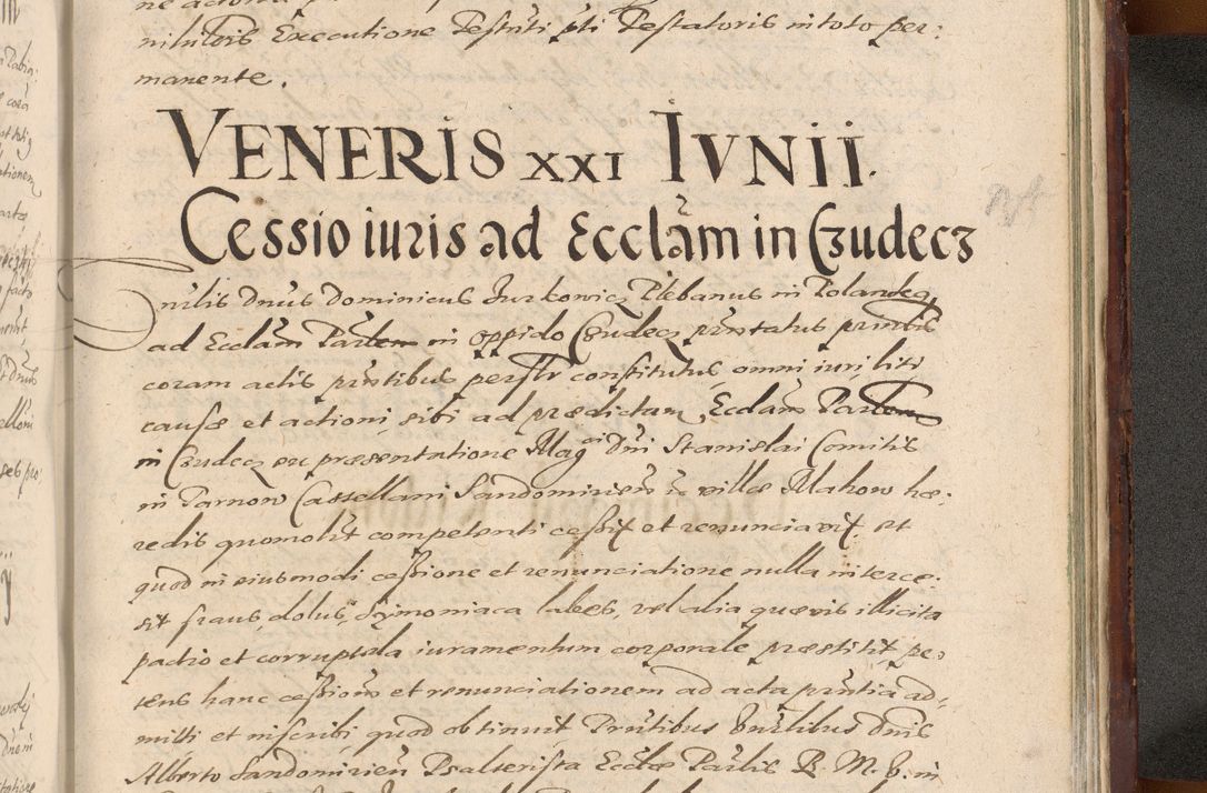Zdjęcie nr 1339 dla obiektu archiwalnego: Acta actorum causarum sententiarum tam diffinitiuarum quam interloquutorisrum decretorum obligationum quietationum procuratorum constitutionum etc. etc. coram Reverendo Domino Paulo Dembski Dei et Apostolice Sedis Gratia Episcopalo Dicensis Suffraganeo Canonico Vicario in Spiritualibus et Officiali Generali Cracoviensis ad Annum Domini Millesimum Sexcentesimum Undecimum cuius indictio octava pontificatus Sanctissimi Domini Nostri Domini Pauli Divina Providentia Papae Vti foeliciter continuantur