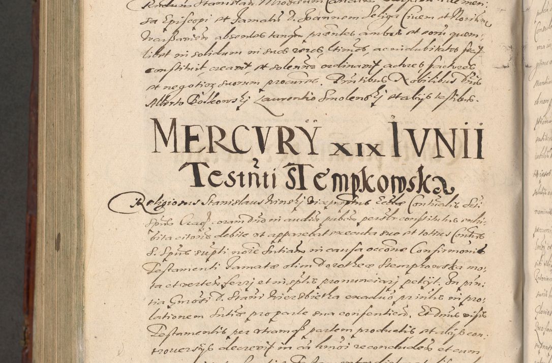 Zdjęcie nr 1336 dla obiektu archiwalnego: Acta actorum causarum sententiarum tam diffinitiuarum quam interloquutorisrum decretorum obligationum quietationum procuratorum constitutionum etc. etc. coram Reverendo Domino Paulo Dembski Dei et Apostolice Sedis Gratia Episcopalo Dicensis Suffraganeo Canonico Vicario in Spiritualibus et Officiali Generali Cracoviensis ad Annum Domini Millesimum Sexcentesimum Undecimum cuius indictio octava pontificatus Sanctissimi Domini Nostri Domini Pauli Divina Providentia Papae Vti foeliciter continuantur