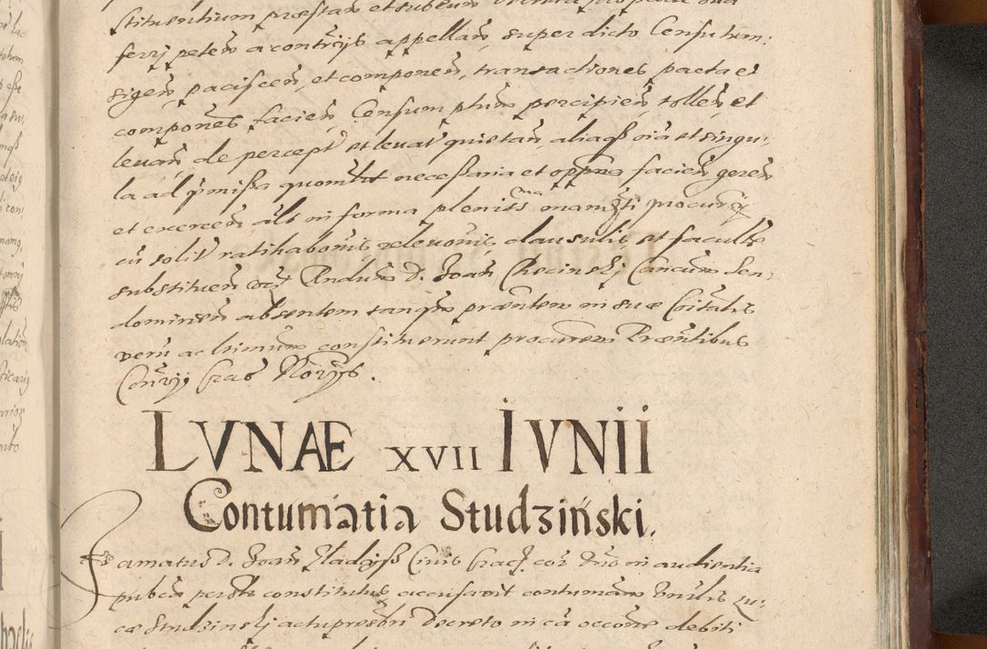 Zdjęcie nr 1333 dla obiektu archiwalnego: Acta actorum causarum sententiarum tam diffinitiuarum quam interloquutorisrum decretorum obligationum quietationum procuratorum constitutionum etc. etc. coram Reverendo Domino Paulo Dembski Dei et Apostolice Sedis Gratia Episcopalo Dicensis Suffraganeo Canonico Vicario in Spiritualibus et Officiali Generali Cracoviensis ad Annum Domini Millesimum Sexcentesimum Undecimum cuius indictio octava pontificatus Sanctissimi Domini Nostri Domini Pauli Divina Providentia Papae Vti foeliciter continuantur