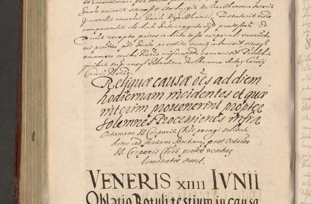 Zdjęcie nr 1330 dla obiektu archiwalnego: Acta actorum causarum sententiarum tam diffinitiuarum quam interloquutorisrum decretorum obligationum quietationum procuratorum constitutionum etc. etc. coram Reverendo Domino Paulo Dembski Dei et Apostolice Sedis Gratia Episcopalo Dicensis Suffraganeo Canonico Vicario in Spiritualibus et Officiali Generali Cracoviensis ad Annum Domini Millesimum Sexcentesimum Undecimum cuius indictio octava pontificatus Sanctissimi Domini Nostri Domini Pauli Divina Providentia Papae Vti foeliciter continuantur