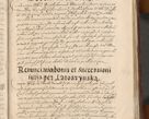 Zdjęcie nr 1325 dla obiektu archiwalnego: Acta actorum causarum sententiarum tam diffinitiuarum quam interloquutorisrum decretorum obligationum quietationum procuratorum constitutionum etc. etc. coram Reverendo Domino Paulo Dembski Dei et Apostolice Sedis Gratia Episcopalo Dicensis Suffraganeo Canonico Vicario in Spiritualibus et Officiali Generali Cracoviensis ad Annum Domini Millesimum Sexcentesimum Undecimum cuius indictio octava pontificatus Sanctissimi Domini Nostri Domini Pauli Divina Providentia Papae Vti foeliciter continuantur