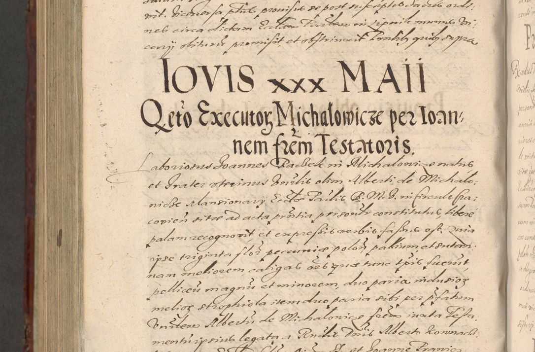 Zdjęcie nr 1320 dla obiektu archiwalnego: Acta actorum causarum sententiarum tam diffinitiuarum quam interloquutorisrum decretorum obligationum quietationum procuratorum constitutionum etc. etc. coram Reverendo Domino Paulo Dembski Dei et Apostolice Sedis Gratia Episcopalo Dicensis Suffraganeo Canonico Vicario in Spiritualibus et Officiali Generali Cracoviensis ad Annum Domini Millesimum Sexcentesimum Undecimum cuius indictio octava pontificatus Sanctissimi Domini Nostri Domini Pauli Divina Providentia Papae Vti foeliciter continuantur