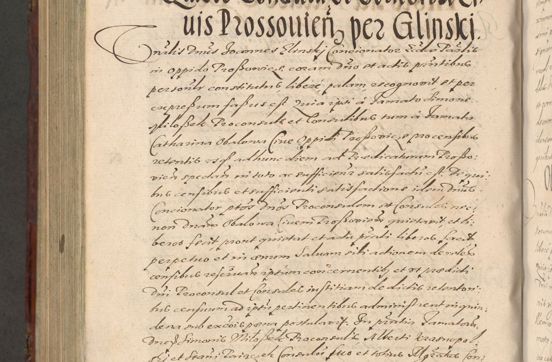 Zdjęcie nr 1314 dla obiektu archiwalnego: Acta actorum causarum sententiarum tam diffinitiuarum quam interloquutorisrum decretorum obligationum quietationum procuratorum constitutionum etc. etc. coram Reverendo Domino Paulo Dembski Dei et Apostolice Sedis Gratia Episcopalo Dicensis Suffraganeo Canonico Vicario in Spiritualibus et Officiali Generali Cracoviensis ad Annum Domini Millesimum Sexcentesimum Undecimum cuius indictio octava pontificatus Sanctissimi Domini Nostri Domini Pauli Divina Providentia Papae Vti foeliciter continuantur