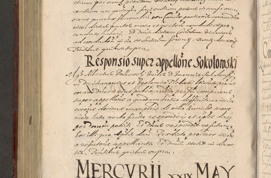 Zdjęcie nr 1316 dla obiektu archiwalnego: Acta actorum causarum sententiarum tam diffinitiuarum quam interloquutorisrum decretorum obligationum quietationum procuratorum constitutionum etc. etc. coram Reverendo Domino Paulo Dembski Dei et Apostolice Sedis Gratia Episcopalo Dicensis Suffraganeo Canonico Vicario in Spiritualibus et Officiali Generali Cracoviensis ad Annum Domini Millesimum Sexcentesimum Undecimum cuius indictio octava pontificatus Sanctissimi Domini Nostri Domini Pauli Divina Providentia Papae Vti foeliciter continuantur