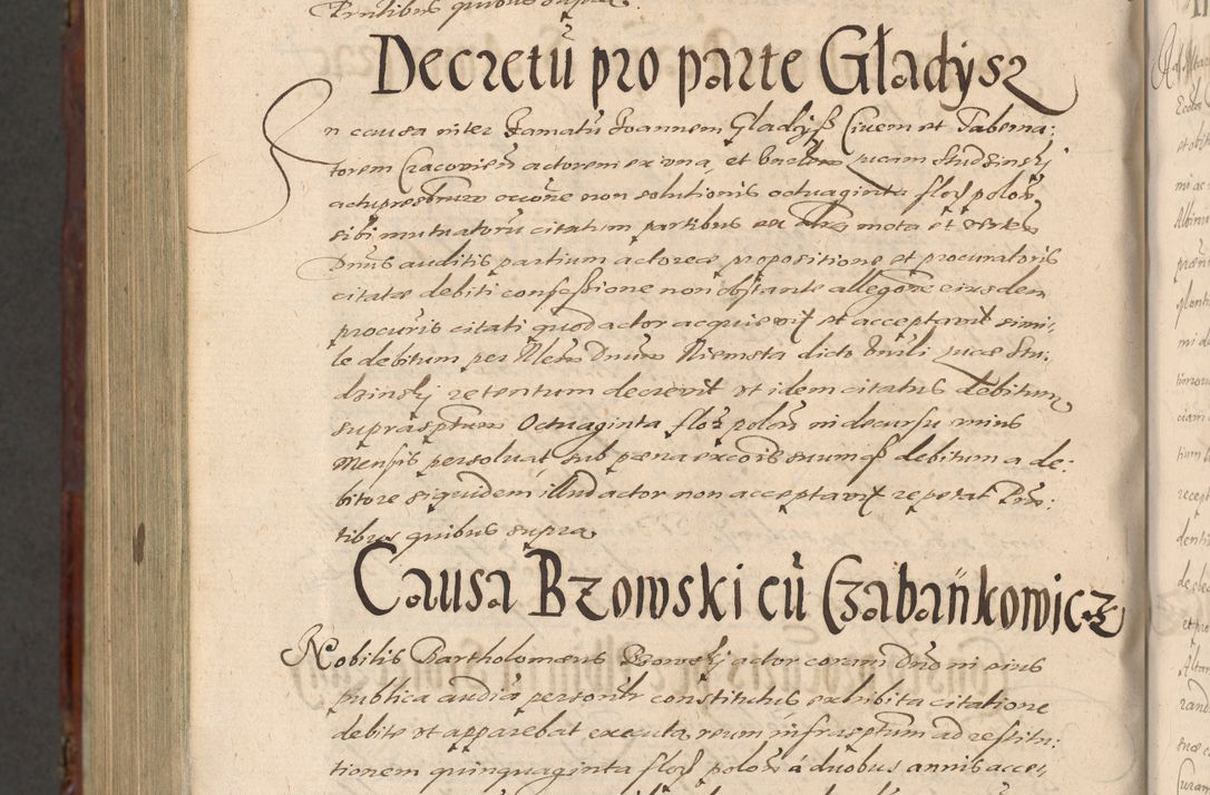 Zdjęcie nr 1312 dla obiektu archiwalnego: Acta actorum causarum sententiarum tam diffinitiuarum quam interloquutorisrum decretorum obligationum quietationum procuratorum constitutionum etc. etc. coram Reverendo Domino Paulo Dembski Dei et Apostolice Sedis Gratia Episcopalo Dicensis Suffraganeo Canonico Vicario in Spiritualibus et Officiali Generali Cracoviensis ad Annum Domini Millesimum Sexcentesimum Undecimum cuius indictio octava pontificatus Sanctissimi Domini Nostri Domini Pauli Divina Providentia Papae Vti foeliciter continuantur
