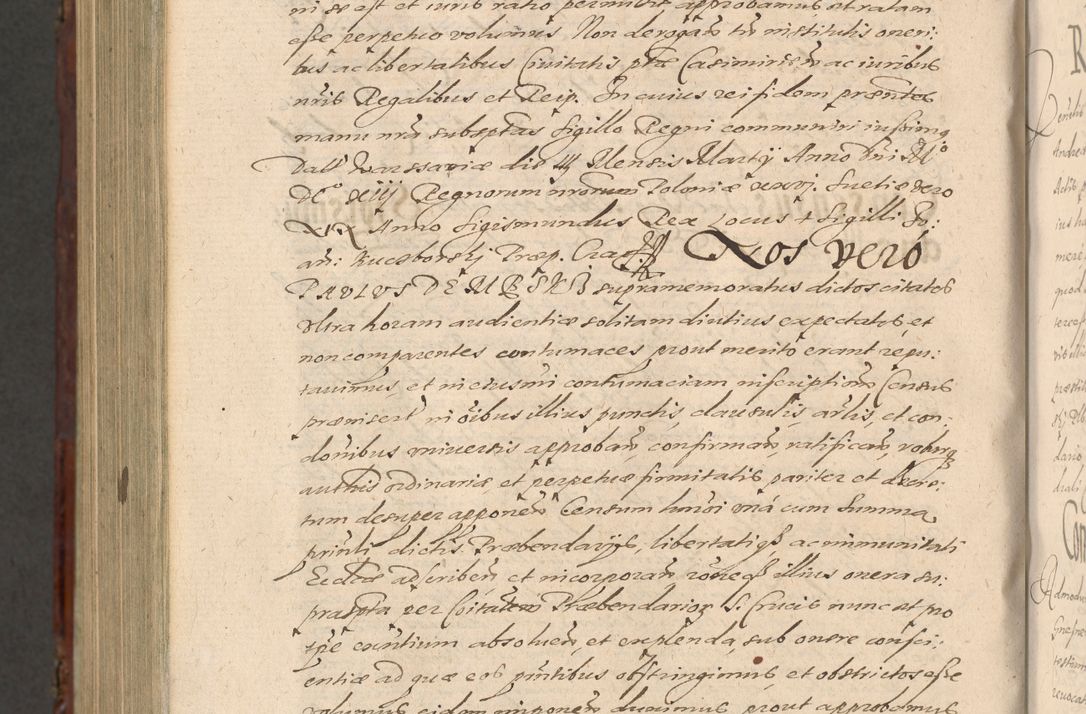 Zdjęcie nr 1308 dla obiektu archiwalnego: Acta actorum causarum sententiarum tam diffinitiuarum quam interloquutorisrum decretorum obligationum quietationum procuratorum constitutionum etc. etc. coram Reverendo Domino Paulo Dembski Dei et Apostolice Sedis Gratia Episcopalo Dicensis Suffraganeo Canonico Vicario in Spiritualibus et Officiali Generali Cracoviensis ad Annum Domini Millesimum Sexcentesimum Undecimum cuius indictio octava pontificatus Sanctissimi Domini Nostri Domini Pauli Divina Providentia Papae Vti foeliciter continuantur