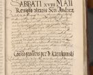 Zdjęcie nr 1309 dla obiektu archiwalnego: Acta actorum causarum sententiarum tam diffinitiuarum quam interloquutorisrum decretorum obligationum quietationum procuratorum constitutionum etc. etc. coram Reverendo Domino Paulo Dembski Dei et Apostolice Sedis Gratia Episcopalo Dicensis Suffraganeo Canonico Vicario in Spiritualibus et Officiali Generali Cracoviensis ad Annum Domini Millesimum Sexcentesimum Undecimum cuius indictio octava pontificatus Sanctissimi Domini Nostri Domini Pauli Divina Providentia Papae Vti foeliciter continuantur
