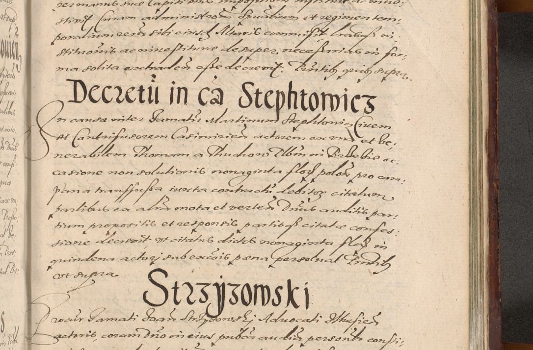 Zdjęcie nr 1301 dla obiektu archiwalnego: Acta actorum causarum sententiarum tam diffinitiuarum quam interloquutorisrum decretorum obligationum quietationum procuratorum constitutionum etc. etc. coram Reverendo Domino Paulo Dembski Dei et Apostolice Sedis Gratia Episcopalo Dicensis Suffraganeo Canonico Vicario in Spiritualibus et Officiali Generali Cracoviensis ad Annum Domini Millesimum Sexcentesimum Undecimum cuius indictio octava pontificatus Sanctissimi Domini Nostri Domini Pauli Divina Providentia Papae Vti foeliciter continuantur