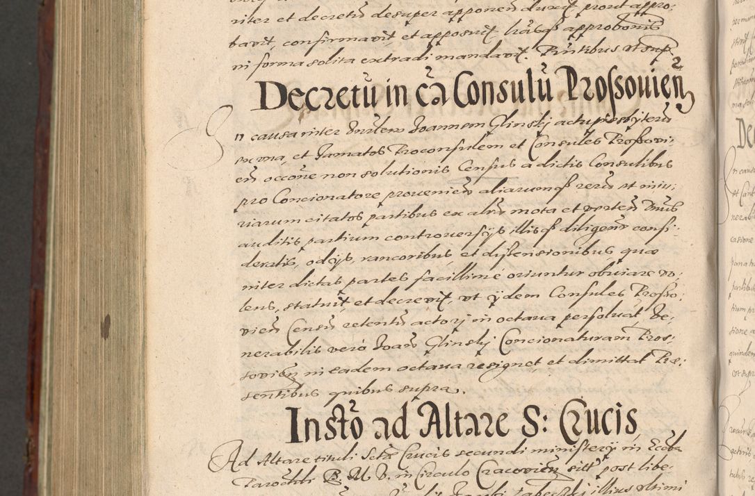Zdjęcie nr 1300 dla obiektu archiwalnego: Acta actorum causarum sententiarum tam diffinitiuarum quam interloquutorisrum decretorum obligationum quietationum procuratorum constitutionum etc. etc. coram Reverendo Domino Paulo Dembski Dei et Apostolice Sedis Gratia Episcopalo Dicensis Suffraganeo Canonico Vicario in Spiritualibus et Officiali Generali Cracoviensis ad Annum Domini Millesimum Sexcentesimum Undecimum cuius indictio octava pontificatus Sanctissimi Domini Nostri Domini Pauli Divina Providentia Papae Vti foeliciter continuantur