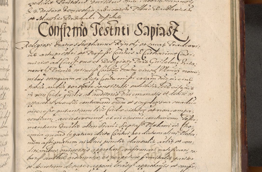 Zdjęcie nr 1299 dla obiektu archiwalnego: Acta actorum causarum sententiarum tam diffinitiuarum quam interloquutorisrum decretorum obligationum quietationum procuratorum constitutionum etc. etc. coram Reverendo Domino Paulo Dembski Dei et Apostolice Sedis Gratia Episcopalo Dicensis Suffraganeo Canonico Vicario in Spiritualibus et Officiali Generali Cracoviensis ad Annum Domini Millesimum Sexcentesimum Undecimum cuius indictio octava pontificatus Sanctissimi Domini Nostri Domini Pauli Divina Providentia Papae Vti foeliciter continuantur