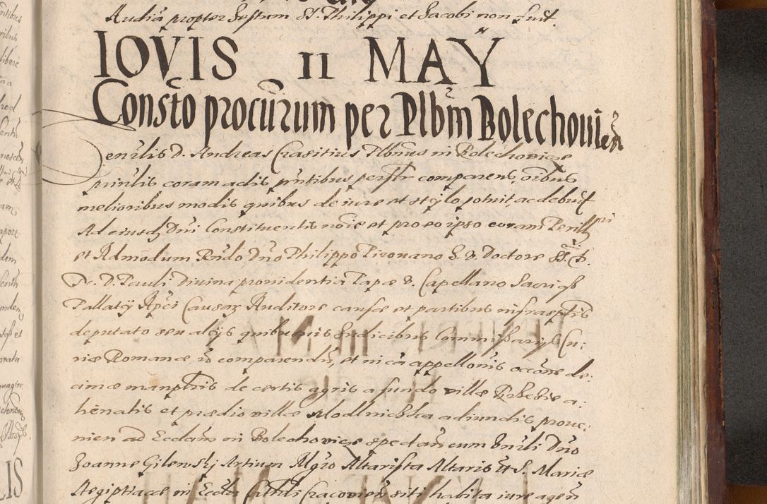 Zdjęcie nr 1285 dla obiektu archiwalnego: Acta actorum causarum sententiarum tam diffinitiuarum quam interloquutorisrum decretorum obligationum quietationum procuratorum constitutionum etc. etc. coram Reverendo Domino Paulo Dembski Dei et Apostolice Sedis Gratia Episcopalo Dicensis Suffraganeo Canonico Vicario in Spiritualibus et Officiali Generali Cracoviensis ad Annum Domini Millesimum Sexcentesimum Undecimum cuius indictio octava pontificatus Sanctissimi Domini Nostri Domini Pauli Divina Providentia Papae Vti foeliciter continuantur