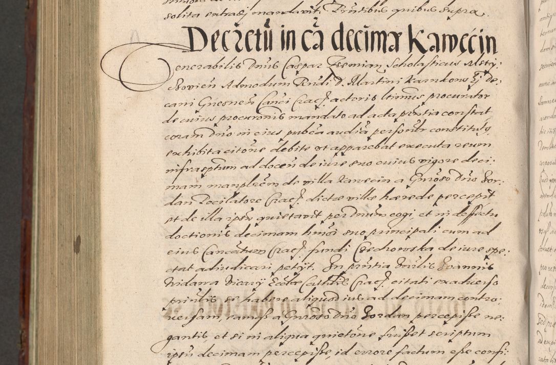 Zdjęcie nr 1282 dla obiektu archiwalnego: Acta actorum causarum sententiarum tam diffinitiuarum quam interloquutorisrum decretorum obligationum quietationum procuratorum constitutionum etc. etc. coram Reverendo Domino Paulo Dembski Dei et Apostolice Sedis Gratia Episcopalo Dicensis Suffraganeo Canonico Vicario in Spiritualibus et Officiali Generali Cracoviensis ad Annum Domini Millesimum Sexcentesimum Undecimum cuius indictio octava pontificatus Sanctissimi Domini Nostri Domini Pauli Divina Providentia Papae Vti foeliciter continuantur