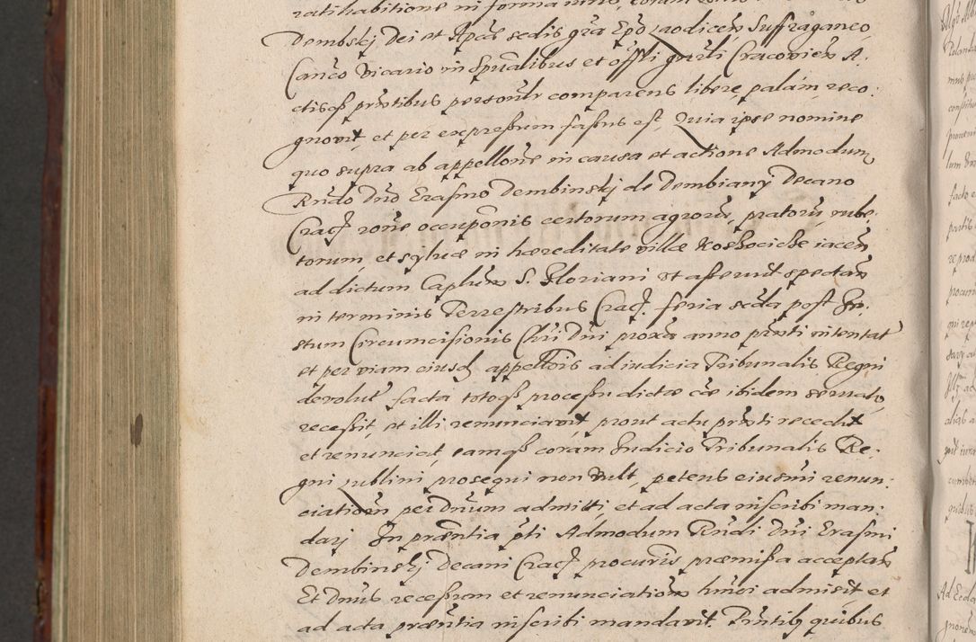 Zdjęcie nr 1280 dla obiektu archiwalnego: Acta actorum causarum sententiarum tam diffinitiuarum quam interloquutorisrum decretorum obligationum quietationum procuratorum constitutionum etc. etc. coram Reverendo Domino Paulo Dembski Dei et Apostolice Sedis Gratia Episcopalo Dicensis Suffraganeo Canonico Vicario in Spiritualibus et Officiali Generali Cracoviensis ad Annum Domini Millesimum Sexcentesimum Undecimum cuius indictio octava pontificatus Sanctissimi Domini Nostri Domini Pauli Divina Providentia Papae Vti foeliciter continuantur