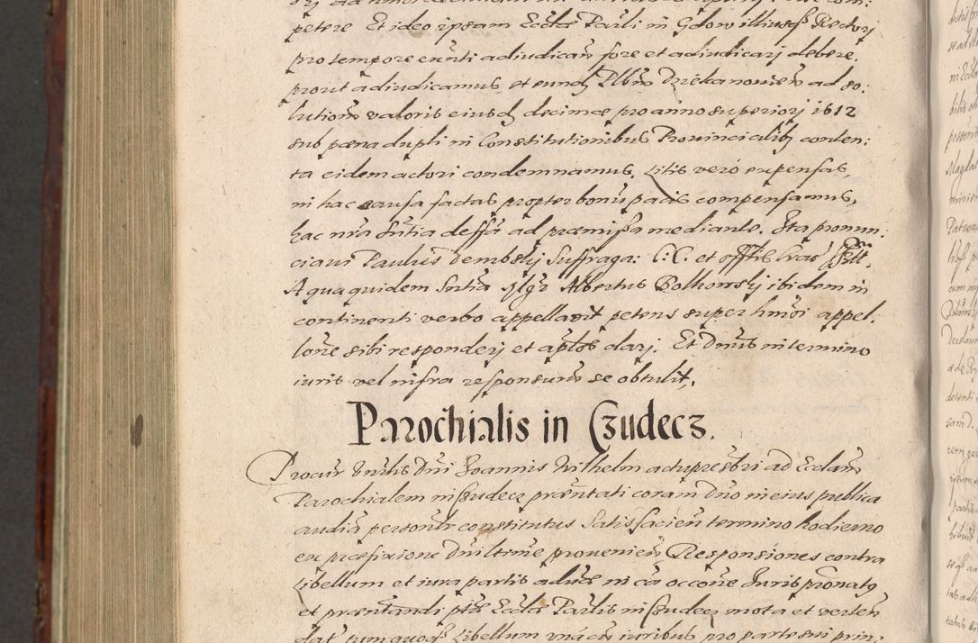 Zdjęcie nr 1274 dla obiektu archiwalnego: Acta actorum causarum sententiarum tam diffinitiuarum quam interloquutorisrum decretorum obligationum quietationum procuratorum constitutionum etc. etc. coram Reverendo Domino Paulo Dembski Dei et Apostolice Sedis Gratia Episcopalo Dicensis Suffraganeo Canonico Vicario in Spiritualibus et Officiali Generali Cracoviensis ad Annum Domini Millesimum Sexcentesimum Undecimum cuius indictio octava pontificatus Sanctissimi Domini Nostri Domini Pauli Divina Providentia Papae Vti foeliciter continuantur
