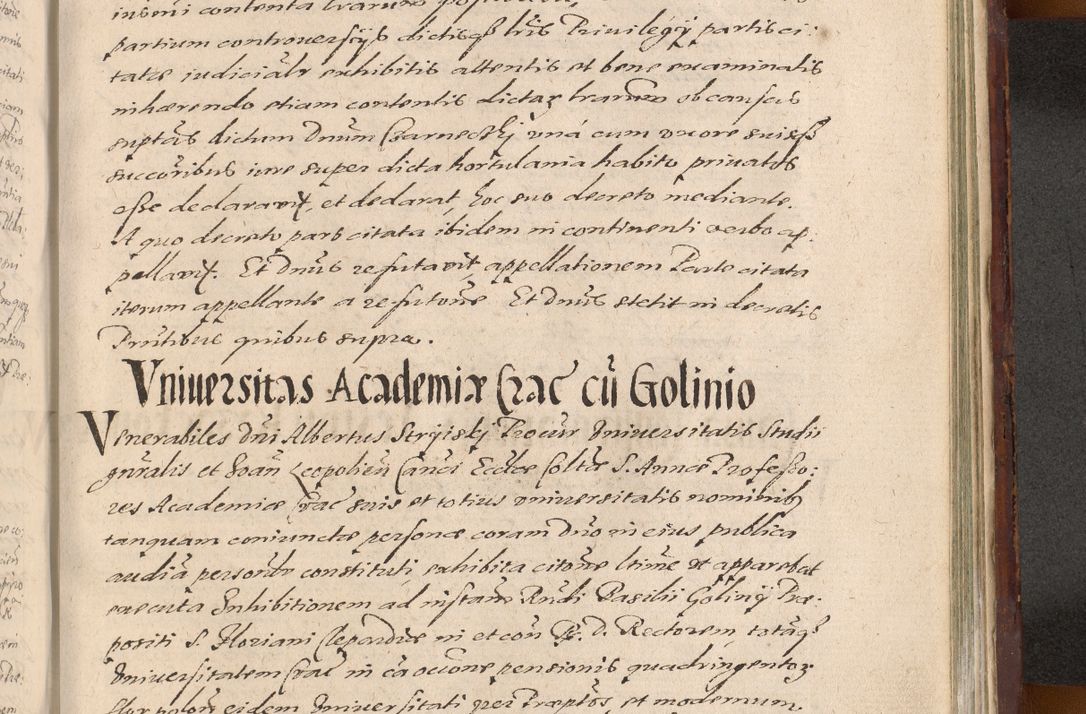 Zdjęcie nr 1269 dla obiektu archiwalnego: Acta actorum causarum sententiarum tam diffinitiuarum quam interloquutorisrum decretorum obligationum quietationum procuratorum constitutionum etc. etc. coram Reverendo Domino Paulo Dembski Dei et Apostolice Sedis Gratia Episcopalo Dicensis Suffraganeo Canonico Vicario in Spiritualibus et Officiali Generali Cracoviensis ad Annum Domini Millesimum Sexcentesimum Undecimum cuius indictio octava pontificatus Sanctissimi Domini Nostri Domini Pauli Divina Providentia Papae Vti foeliciter continuantur