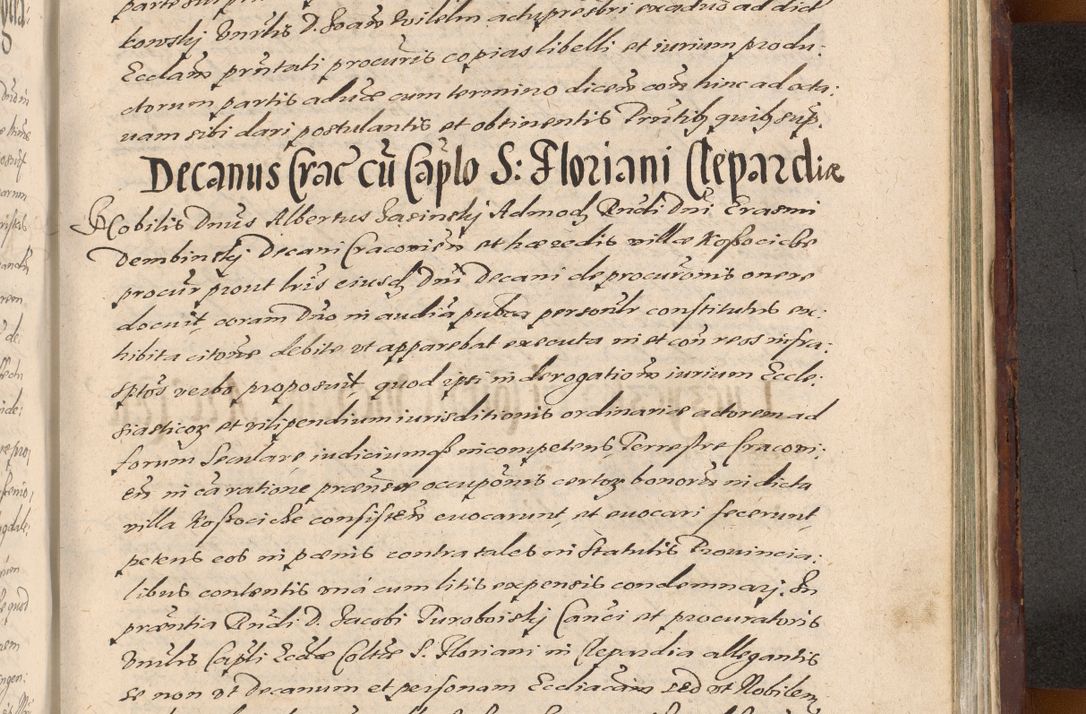 Zdjęcie nr 1261 dla obiektu archiwalnego: Acta actorum causarum sententiarum tam diffinitiuarum quam interloquutorisrum decretorum obligationum quietationum procuratorum constitutionum etc. etc. coram Reverendo Domino Paulo Dembski Dei et Apostolice Sedis Gratia Episcopalo Dicensis Suffraganeo Canonico Vicario in Spiritualibus et Officiali Generali Cracoviensis ad Annum Domini Millesimum Sexcentesimum Undecimum cuius indictio octava pontificatus Sanctissimi Domini Nostri Domini Pauli Divina Providentia Papae Vti foeliciter continuantur
