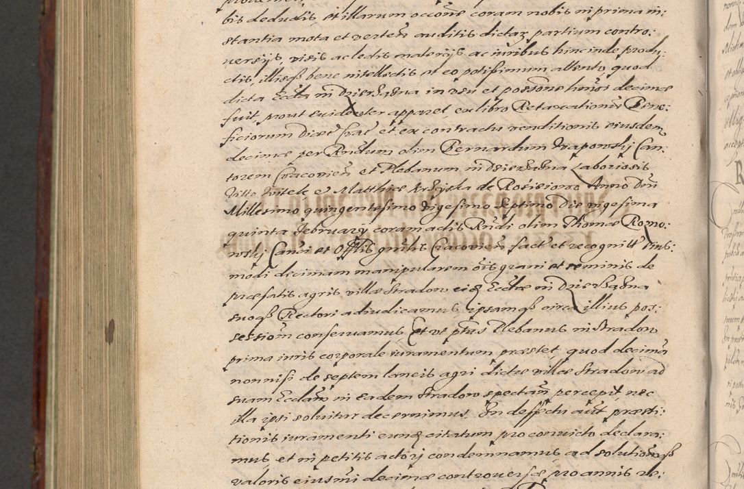 Zdjęcie nr 1256 dla obiektu archiwalnego: Acta actorum causarum sententiarum tam diffinitiuarum quam interloquutorisrum decretorum obligationum quietationum procuratorum constitutionum etc. etc. coram Reverendo Domino Paulo Dembski Dei et Apostolice Sedis Gratia Episcopalo Dicensis Suffraganeo Canonico Vicario in Spiritualibus et Officiali Generali Cracoviensis ad Annum Domini Millesimum Sexcentesimum Undecimum cuius indictio octava pontificatus Sanctissimi Domini Nostri Domini Pauli Divina Providentia Papae Vti foeliciter continuantur
