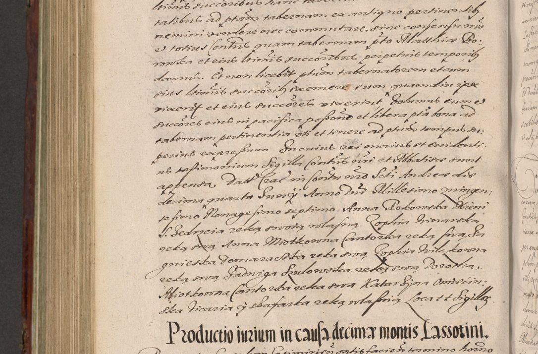 Zdjęcie nr 1008 dla obiektu archiwalnego: Acta actorum causarum sententiarum tam diffinitiuarum quam interloquutorisrum decretorum obligationum quietationum procuratorum constitutionum etc. etc. coram Reverendo Domino Paulo Dembski Dei et Apostolice Sedis Gratia Episcopalo Dicensis Suffraganeo Canonico Vicario in Spiritualibus et Officiali Generali Cracoviensis ad Annum Domini Millesimum Sexcentesimum Undecimum cuius indictio octava pontificatus Sanctissimi Domini Nostri Domini Pauli Divina Providentia Papae Vti foeliciter continuantur