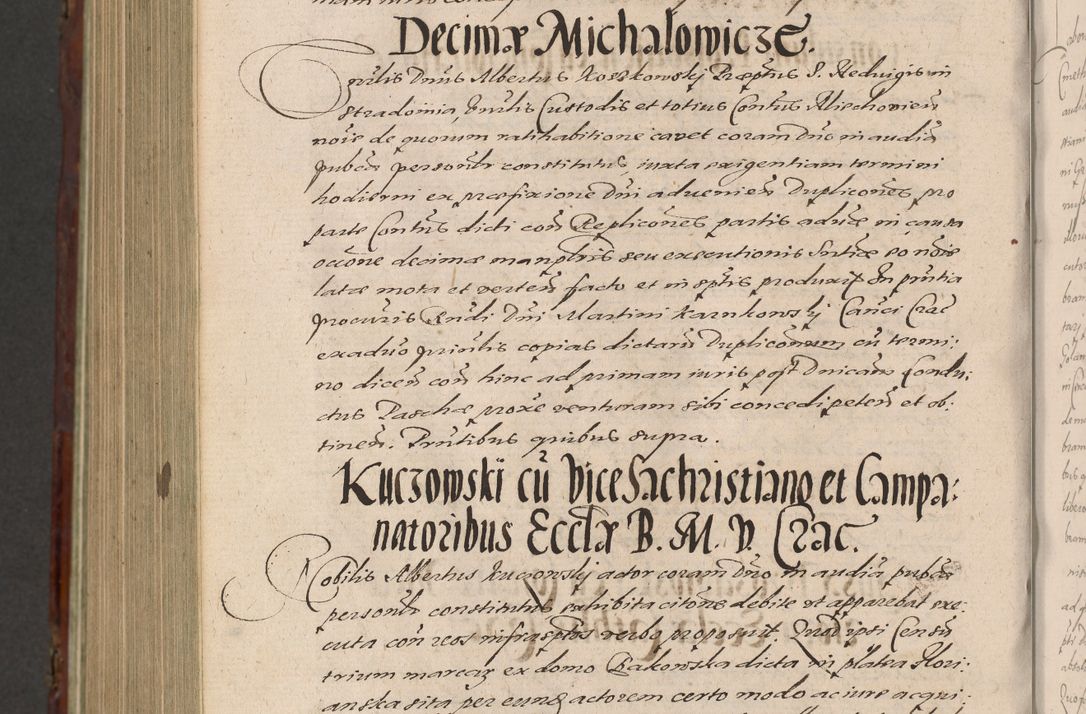 Zdjęcie nr 1242 dla obiektu archiwalnego: Acta actorum causarum sententiarum tam diffinitiuarum quam interloquutorisrum decretorum obligationum quietationum procuratorum constitutionum etc. etc. coram Reverendo Domino Paulo Dembski Dei et Apostolice Sedis Gratia Episcopalo Dicensis Suffraganeo Canonico Vicario in Spiritualibus et Officiali Generali Cracoviensis ad Annum Domini Millesimum Sexcentesimum Undecimum cuius indictio octava pontificatus Sanctissimi Domini Nostri Domini Pauli Divina Providentia Papae Vti foeliciter continuantur