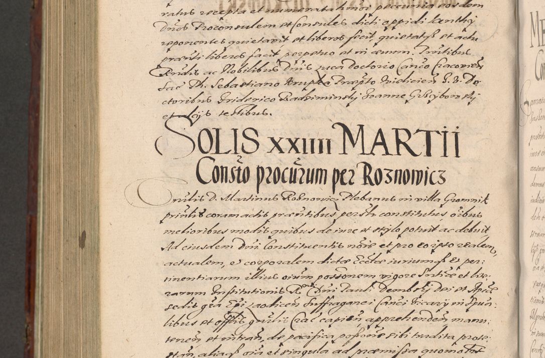 Zdjęcie nr 1238 dla obiektu archiwalnego: Acta actorum causarum sententiarum tam diffinitiuarum quam interloquutorisrum decretorum obligationum quietationum procuratorum constitutionum etc. etc. coram Reverendo Domino Paulo Dembski Dei et Apostolice Sedis Gratia Episcopalo Dicensis Suffraganeo Canonico Vicario in Spiritualibus et Officiali Generali Cracoviensis ad Annum Domini Millesimum Sexcentesimum Undecimum cuius indictio octava pontificatus Sanctissimi Domini Nostri Domini Pauli Divina Providentia Papae Vti foeliciter continuantur