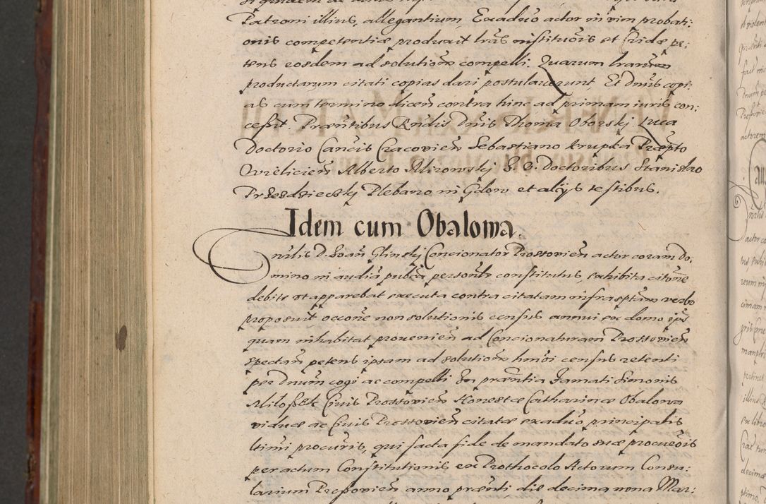 Zdjęcie nr 1230 dla obiektu archiwalnego: Acta actorum causarum sententiarum tam diffinitiuarum quam interloquutorisrum decretorum obligationum quietationum procuratorum constitutionum etc. etc. coram Reverendo Domino Paulo Dembski Dei et Apostolice Sedis Gratia Episcopalo Dicensis Suffraganeo Canonico Vicario in Spiritualibus et Officiali Generali Cracoviensis ad Annum Domini Millesimum Sexcentesimum Undecimum cuius indictio octava pontificatus Sanctissimi Domini Nostri Domini Pauli Divina Providentia Papae Vti foeliciter continuantur