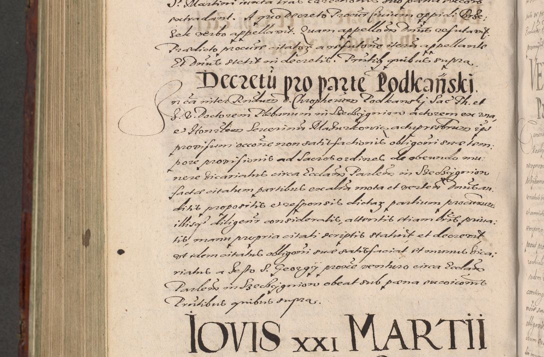 Zdjęcie nr 1228 dla obiektu archiwalnego: Acta actorum causarum sententiarum tam diffinitiuarum quam interloquutorisrum decretorum obligationum quietationum procuratorum constitutionum etc. etc. coram Reverendo Domino Paulo Dembski Dei et Apostolice Sedis Gratia Episcopalo Dicensis Suffraganeo Canonico Vicario in Spiritualibus et Officiali Generali Cracoviensis ad Annum Domini Millesimum Sexcentesimum Undecimum cuius indictio octava pontificatus Sanctissimi Domini Nostri Domini Pauli Divina Providentia Papae Vti foeliciter continuantur