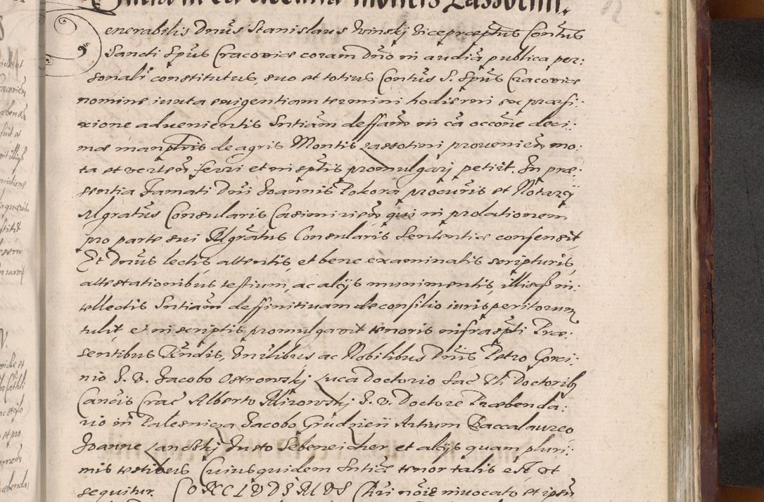 Zdjęcie nr 1223 dla obiektu archiwalnego: Acta actorum causarum sententiarum tam diffinitiuarum quam interloquutorisrum decretorum obligationum quietationum procuratorum constitutionum etc. etc. coram Reverendo Domino Paulo Dembski Dei et Apostolice Sedis Gratia Episcopalo Dicensis Suffraganeo Canonico Vicario in Spiritualibus et Officiali Generali Cracoviensis ad Annum Domini Millesimum Sexcentesimum Undecimum cuius indictio octava pontificatus Sanctissimi Domini Nostri Domini Pauli Divina Providentia Papae Vti foeliciter continuantur