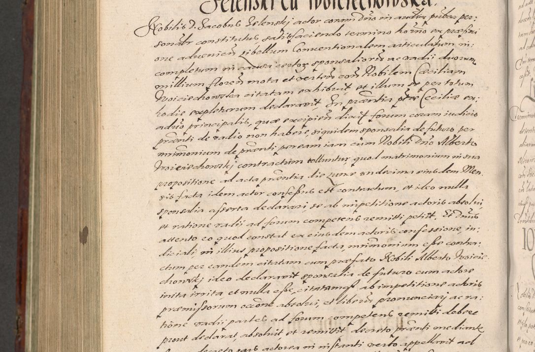 Zdjęcie nr 1212 dla obiektu archiwalnego: Acta actorum causarum sententiarum tam diffinitiuarum quam interloquutorisrum decretorum obligationum quietationum procuratorum constitutionum etc. etc. coram Reverendo Domino Paulo Dembski Dei et Apostolice Sedis Gratia Episcopalo Dicensis Suffraganeo Canonico Vicario in Spiritualibus et Officiali Generali Cracoviensis ad Annum Domini Millesimum Sexcentesimum Undecimum cuius indictio octava pontificatus Sanctissimi Domini Nostri Domini Pauli Divina Providentia Papae Vti foeliciter continuantur