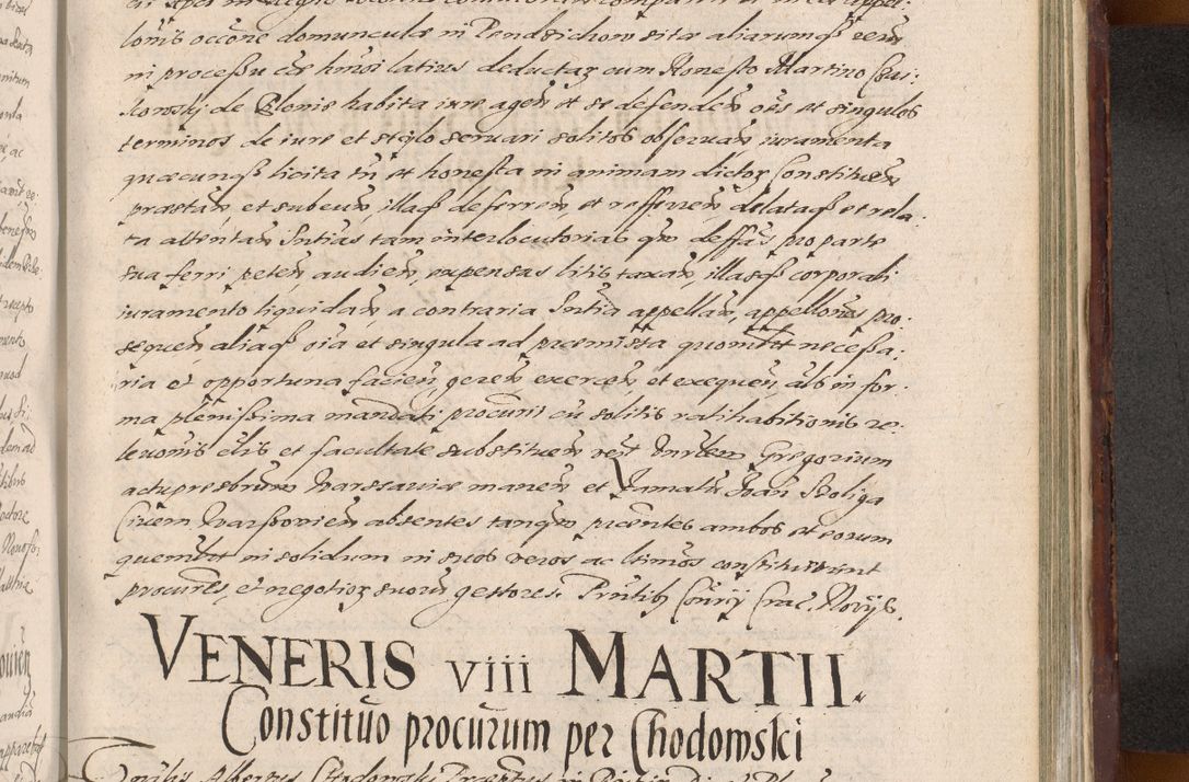 Zdjęcie nr 1201 dla obiektu archiwalnego: Acta actorum causarum sententiarum tam diffinitiuarum quam interloquutorisrum decretorum obligationum quietationum procuratorum constitutionum etc. etc. coram Reverendo Domino Paulo Dembski Dei et Apostolice Sedis Gratia Episcopalo Dicensis Suffraganeo Canonico Vicario in Spiritualibus et Officiali Generali Cracoviensis ad Annum Domini Millesimum Sexcentesimum Undecimum cuius indictio octava pontificatus Sanctissimi Domini Nostri Domini Pauli Divina Providentia Papae Vti foeliciter continuantur