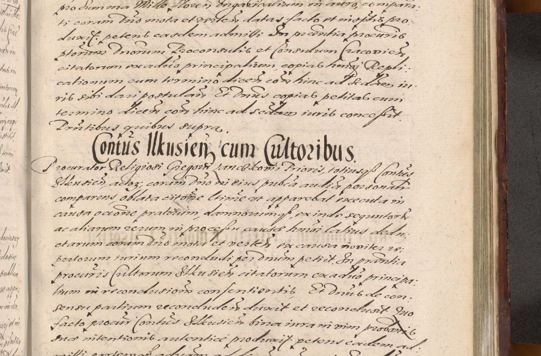 Zdjęcie nr 1197 dla obiektu archiwalnego: Acta actorum causarum sententiarum tam diffinitiuarum quam interloquutorisrum decretorum obligationum quietationum procuratorum constitutionum etc. etc. coram Reverendo Domino Paulo Dembski Dei et Apostolice Sedis Gratia Episcopalo Dicensis Suffraganeo Canonico Vicario in Spiritualibus et Officiali Generali Cracoviensis ad Annum Domini Millesimum Sexcentesimum Undecimum cuius indictio octava pontificatus Sanctissimi Domini Nostri Domini Pauli Divina Providentia Papae Vti foeliciter continuantur