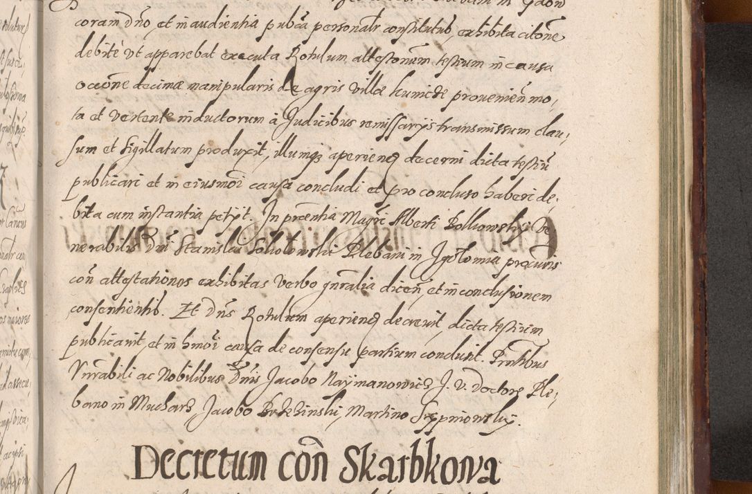 Zdjęcie nr 1187 dla obiektu archiwalnego: Acta actorum causarum sententiarum tam diffinitiuarum quam interloquutorisrum decretorum obligationum quietationum procuratorum constitutionum etc. etc. coram Reverendo Domino Paulo Dembski Dei et Apostolice Sedis Gratia Episcopalo Dicensis Suffraganeo Canonico Vicario in Spiritualibus et Officiali Generali Cracoviensis ad Annum Domini Millesimum Sexcentesimum Undecimum cuius indictio octava pontificatus Sanctissimi Domini Nostri Domini Pauli Divina Providentia Papae Vti foeliciter continuantur