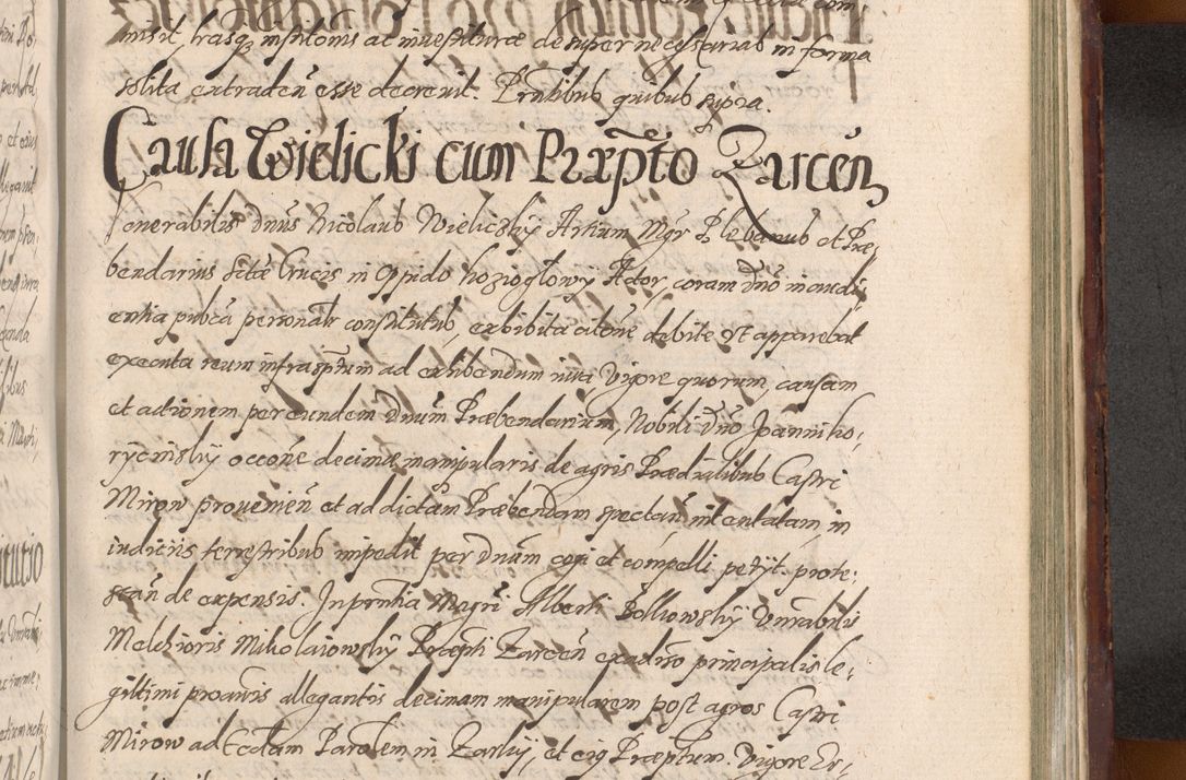 Zdjęcie nr 1175 dla obiektu archiwalnego: Acta actorum causarum sententiarum tam diffinitiuarum quam interloquutorisrum decretorum obligationum quietationum procuratorum constitutionum etc. etc. coram Reverendo Domino Paulo Dembski Dei et Apostolice Sedis Gratia Episcopalo Dicensis Suffraganeo Canonico Vicario in Spiritualibus et Officiali Generali Cracoviensis ad Annum Domini Millesimum Sexcentesimum Undecimum cuius indictio octava pontificatus Sanctissimi Domini Nostri Domini Pauli Divina Providentia Papae Vti foeliciter continuantur