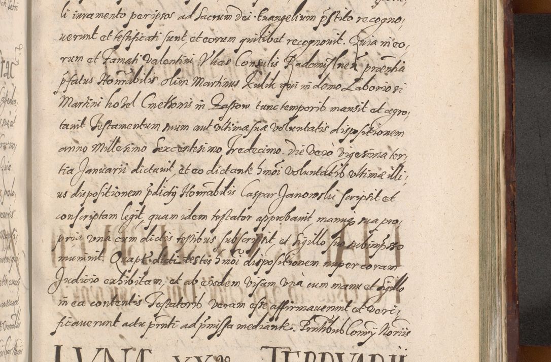 Zdjęcie nr 1171 dla obiektu archiwalnego: Acta actorum causarum sententiarum tam diffinitiuarum quam interloquutorisrum decretorum obligationum quietationum procuratorum constitutionum etc. etc. coram Reverendo Domino Paulo Dembski Dei et Apostolice Sedis Gratia Episcopalo Dicensis Suffraganeo Canonico Vicario in Spiritualibus et Officiali Generali Cracoviensis ad Annum Domini Millesimum Sexcentesimum Undecimum cuius indictio octava pontificatus Sanctissimi Domini Nostri Domini Pauli Divina Providentia Papae Vti foeliciter continuantur