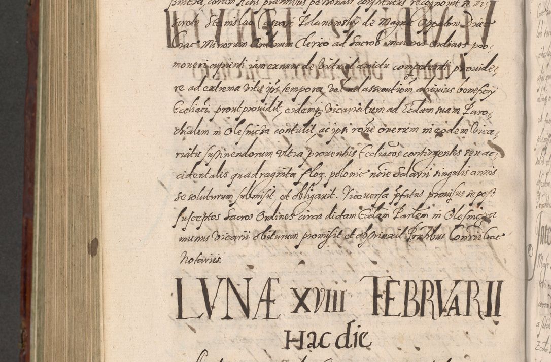 Zdjęcie nr 1168 dla obiektu archiwalnego: Acta actorum causarum sententiarum tam diffinitiuarum quam interloquutorisrum decretorum obligationum quietationum procuratorum constitutionum etc. etc. coram Reverendo Domino Paulo Dembski Dei et Apostolice Sedis Gratia Episcopalo Dicensis Suffraganeo Canonico Vicario in Spiritualibus et Officiali Generali Cracoviensis ad Annum Domini Millesimum Sexcentesimum Undecimum cuius indictio octava pontificatus Sanctissimi Domini Nostri Domini Pauli Divina Providentia Papae Vti foeliciter continuantur