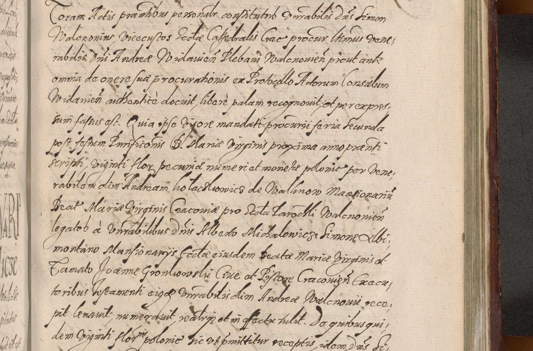 Zdjęcie nr 1159 dla obiektu archiwalnego: Acta actorum causarum sententiarum tam diffinitiuarum quam interloquutorisrum decretorum obligationum quietationum procuratorum constitutionum etc. etc. coram Reverendo Domino Paulo Dembski Dei et Apostolice Sedis Gratia Episcopalo Dicensis Suffraganeo Canonico Vicario in Spiritualibus et Officiali Generali Cracoviensis ad Annum Domini Millesimum Sexcentesimum Undecimum cuius indictio octava pontificatus Sanctissimi Domini Nostri Domini Pauli Divina Providentia Papae Vti foeliciter continuantur