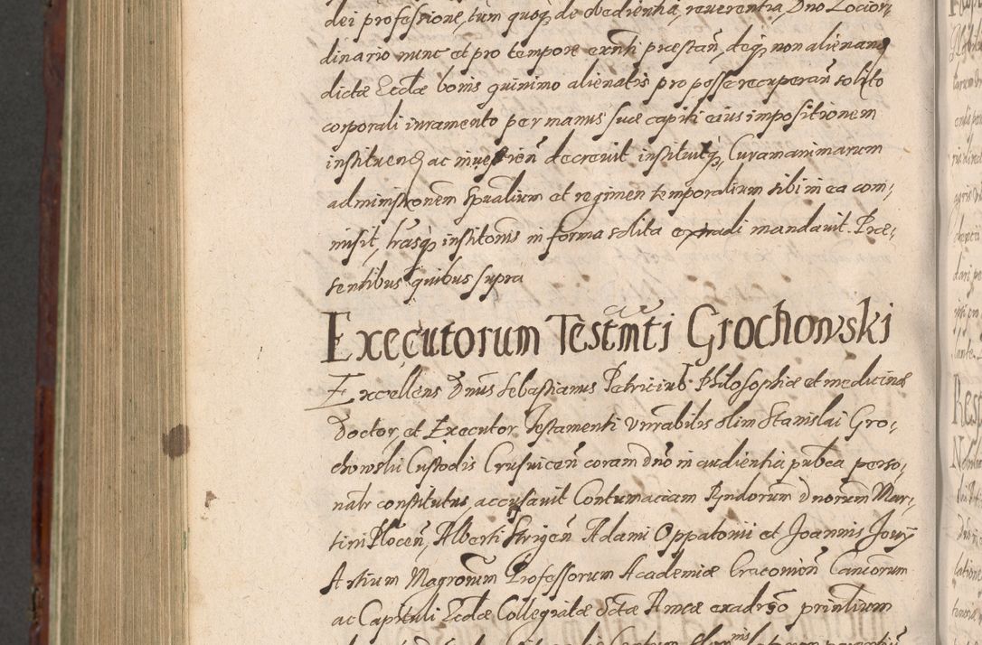 Zdjęcie nr 1154 dla obiektu archiwalnego: Acta actorum causarum sententiarum tam diffinitiuarum quam interloquutorisrum decretorum obligationum quietationum procuratorum constitutionum etc. etc. coram Reverendo Domino Paulo Dembski Dei et Apostolice Sedis Gratia Episcopalo Dicensis Suffraganeo Canonico Vicario in Spiritualibus et Officiali Generali Cracoviensis ad Annum Domini Millesimum Sexcentesimum Undecimum cuius indictio octava pontificatus Sanctissimi Domini Nostri Domini Pauli Divina Providentia Papae Vti foeliciter continuantur