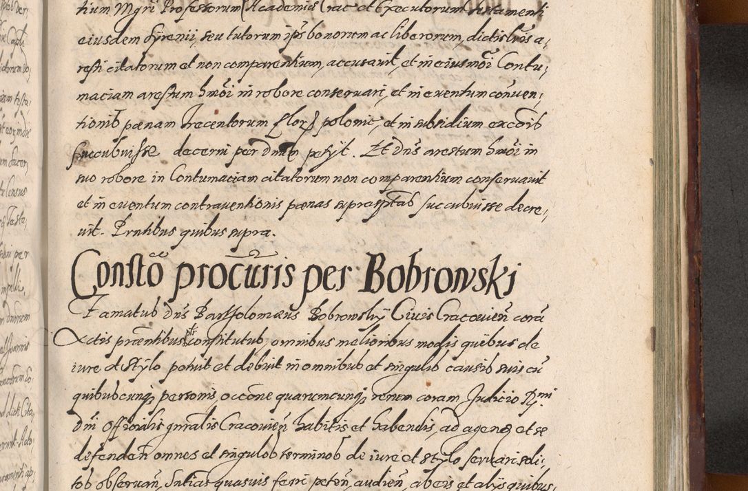 Zdjęcie nr 1147 dla obiektu archiwalnego: Acta actorum causarum sententiarum tam diffinitiuarum quam interloquutorisrum decretorum obligationum quietationum procuratorum constitutionum etc. etc. coram Reverendo Domino Paulo Dembski Dei et Apostolice Sedis Gratia Episcopalo Dicensis Suffraganeo Canonico Vicario in Spiritualibus et Officiali Generali Cracoviensis ad Annum Domini Millesimum Sexcentesimum Undecimum cuius indictio octava pontificatus Sanctissimi Domini Nostri Domini Pauli Divina Providentia Papae Vti foeliciter continuantur