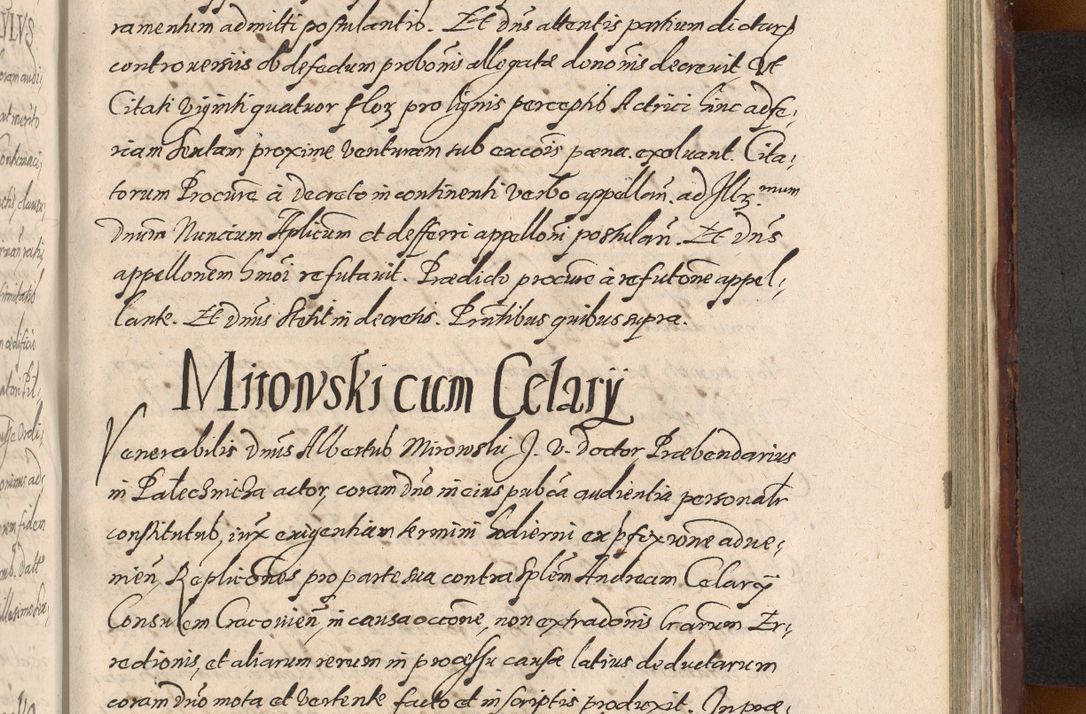 Zdjęcie nr 1145 dla obiektu archiwalnego: Acta actorum causarum sententiarum tam diffinitiuarum quam interloquutorisrum decretorum obligationum quietationum procuratorum constitutionum etc. etc. coram Reverendo Domino Paulo Dembski Dei et Apostolice Sedis Gratia Episcopalo Dicensis Suffraganeo Canonico Vicario in Spiritualibus et Officiali Generali Cracoviensis ad Annum Domini Millesimum Sexcentesimum Undecimum cuius indictio octava pontificatus Sanctissimi Domini Nostri Domini Pauli Divina Providentia Papae Vti foeliciter continuantur