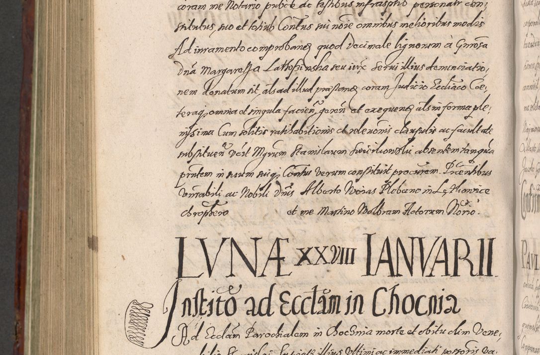 Zdjęcie nr 1134 dla obiektu archiwalnego: Acta actorum causarum sententiarum tam diffinitiuarum quam interloquutorisrum decretorum obligationum quietationum procuratorum constitutionum etc. etc. coram Reverendo Domino Paulo Dembski Dei et Apostolice Sedis Gratia Episcopalo Dicensis Suffraganeo Canonico Vicario in Spiritualibus et Officiali Generali Cracoviensis ad Annum Domini Millesimum Sexcentesimum Undecimum cuius indictio octava pontificatus Sanctissimi Domini Nostri Domini Pauli Divina Providentia Papae Vti foeliciter continuantur