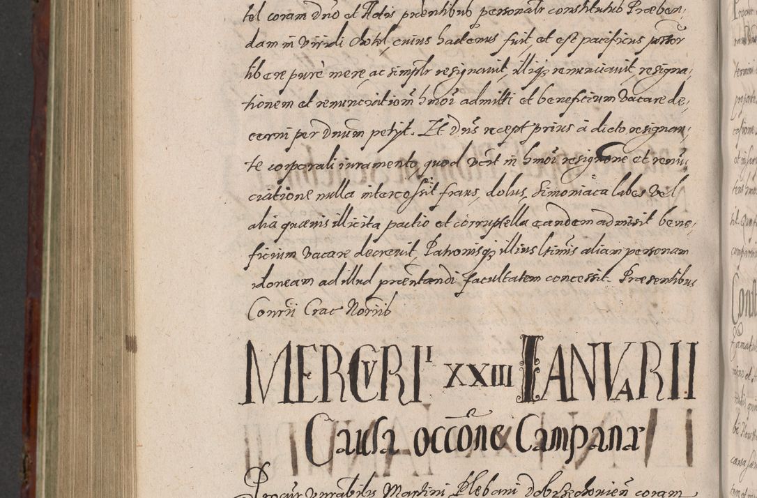 Zdjęcie nr 1126 dla obiektu archiwalnego: Acta actorum causarum sententiarum tam diffinitiuarum quam interloquutorisrum decretorum obligationum quietationum procuratorum constitutionum etc. etc. coram Reverendo Domino Paulo Dembski Dei et Apostolice Sedis Gratia Episcopalo Dicensis Suffraganeo Canonico Vicario in Spiritualibus et Officiali Generali Cracoviensis ad Annum Domini Millesimum Sexcentesimum Undecimum cuius indictio octava pontificatus Sanctissimi Domini Nostri Domini Pauli Divina Providentia Papae Vti foeliciter continuantur